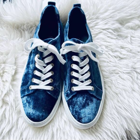 M. Gemi Palestra Minimo Velvet Edit Special Collection Blue Velvet Sneaker 37.5 - Picture 10 of 16